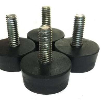 Pata De Goma Con Tornillo 5/16