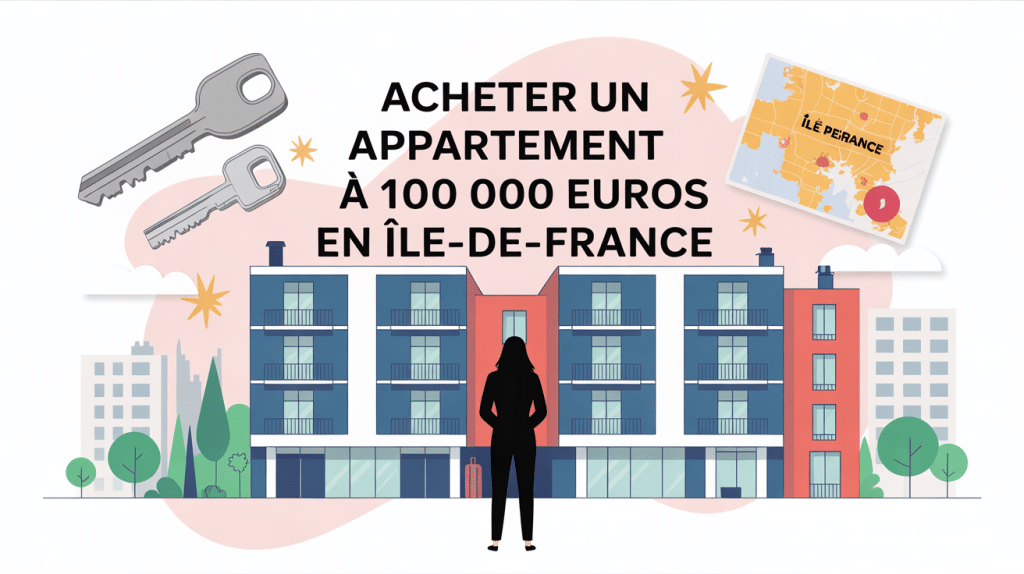 illustration marché immobilier appartement 100 000 euros île france