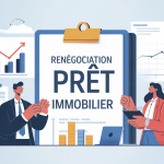 Arguments pour renégocier son prêt immobilier, illustration banque dossier discussion