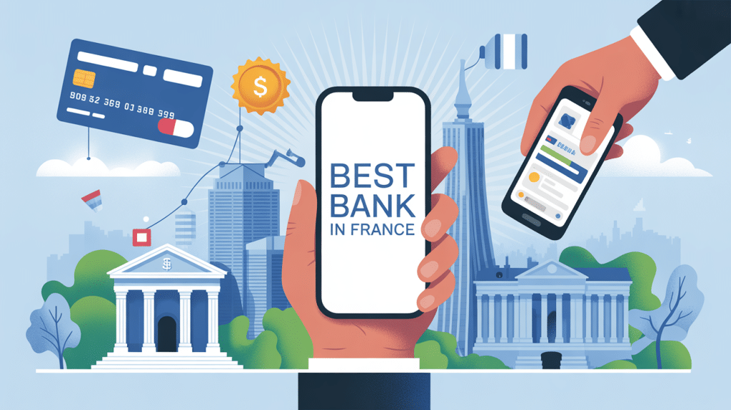 best bank in france illustration conceptuelle banque