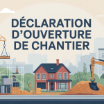 déclaration d'ouverture de chantier permis construction mairie