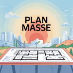 exemple de plan masse illustré pour permis de construire