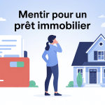 j'ai menti pour un prêt immobilier illustration dilemme