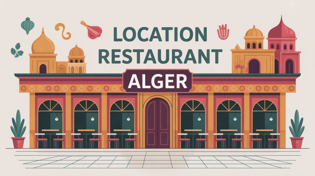 illustration location restaurant alger devanture moderne