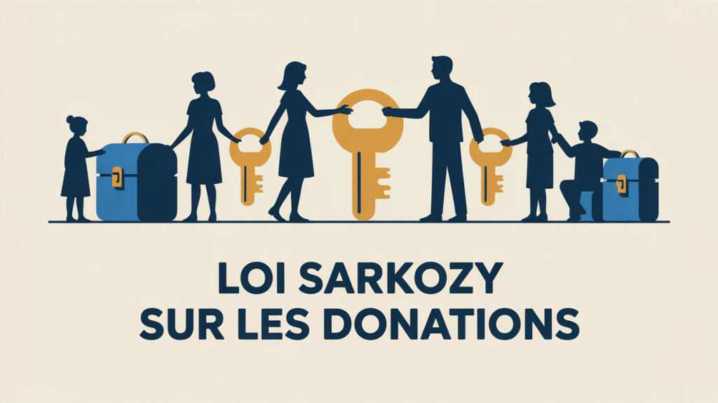 Illustration loi sarkozy sur les donations famille transmission patrimoine