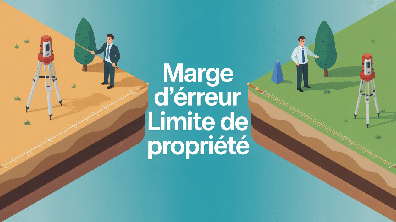 marge d'erreur limite de propriété frontière floue bornage