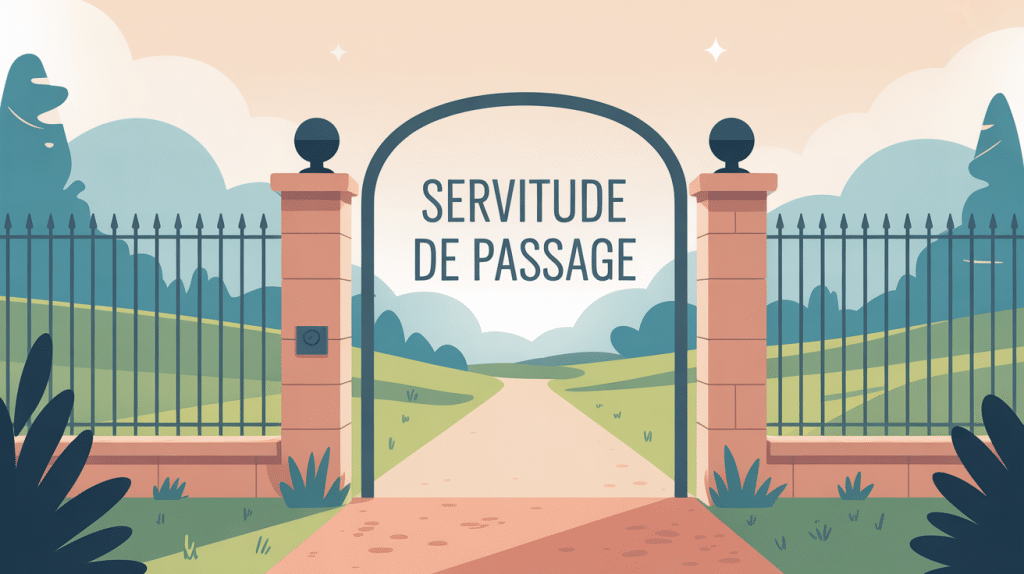peut-on fermer une servitude de passage illustration portail clôture