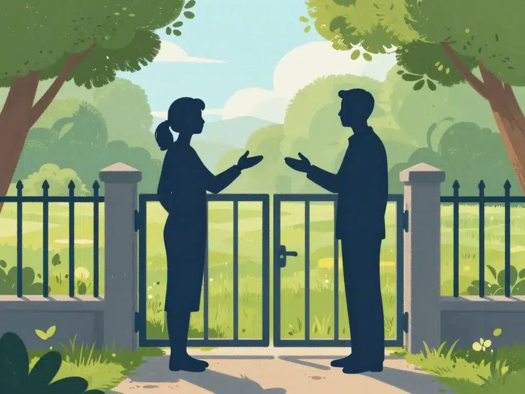 peut-on fermer une servitude de passage voisins clôture portail accord