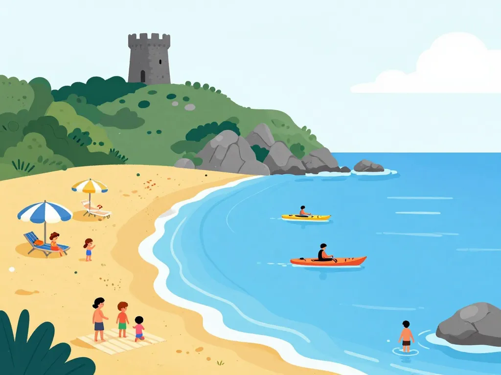 Plage et activités à Isolella en Corse-du-Sud