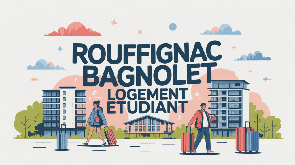 Illustration stylisée logement étudiant rouffignac bagnolet