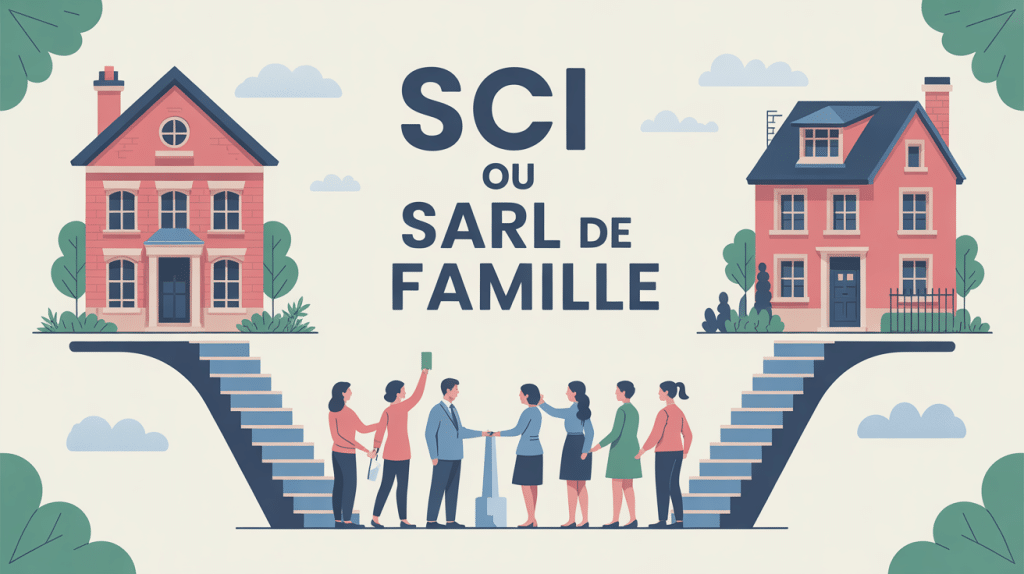 Illustration choix sci ou sarl de famille pour gestion patrimoine immobilier