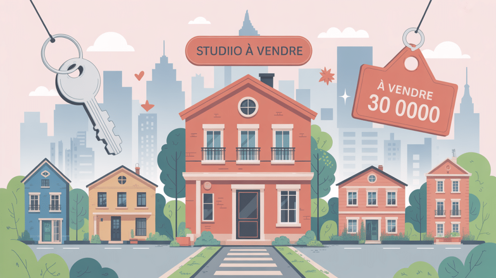 illustration immobilière studio à vendre 30 000 euros