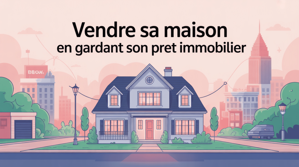 illustration vendre sa maison et garder son pret