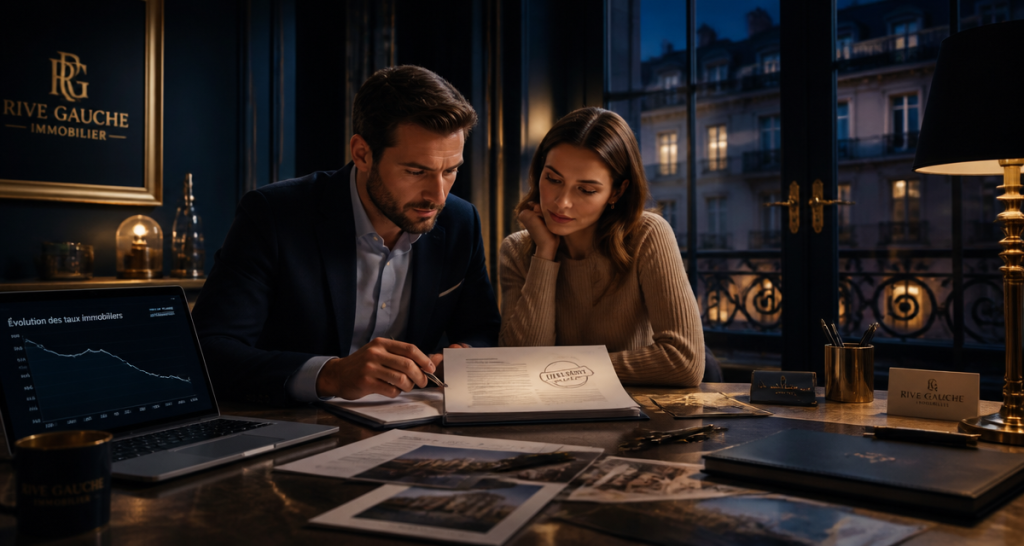 baisse de taux couple agence immobilière