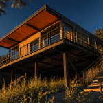 constructeur maison sur pilotis ossature bois acier