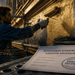 décennale peinture attestation sur échafaudage