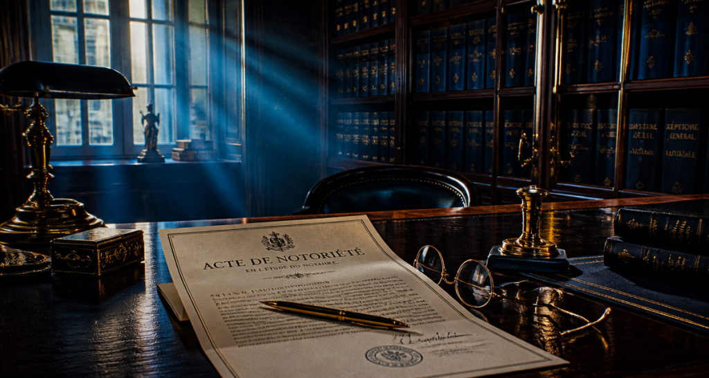 actes notaries pour succession sur table notaire
