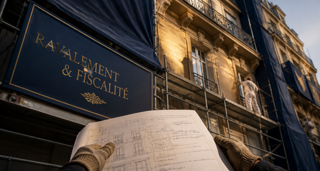 comment déclarer un ravalement de façade aux impôts immeuble haussmannien en rénovation