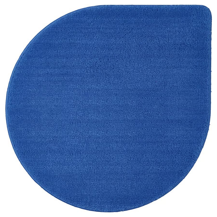 Blue Bergvattnet bath mat for bathroom comfort and safety.