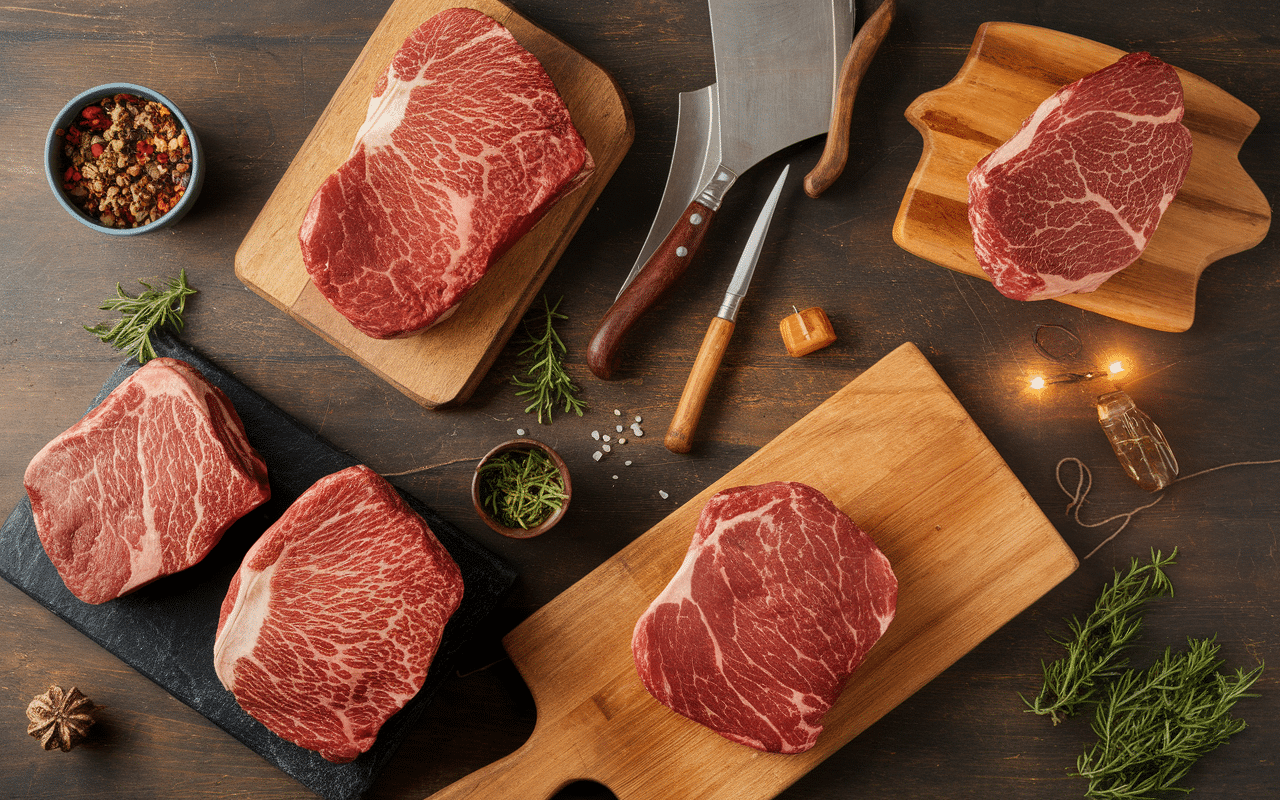 boucherie halal la basse cote de la roseraie etalage de viandes rouges