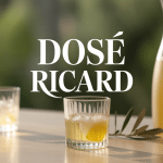 dose ricard verre apéritif olives glaçons