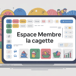 la cagette espace membre interface tableau de bord