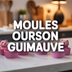 Moules ourson guimauve silicone et friandises maison