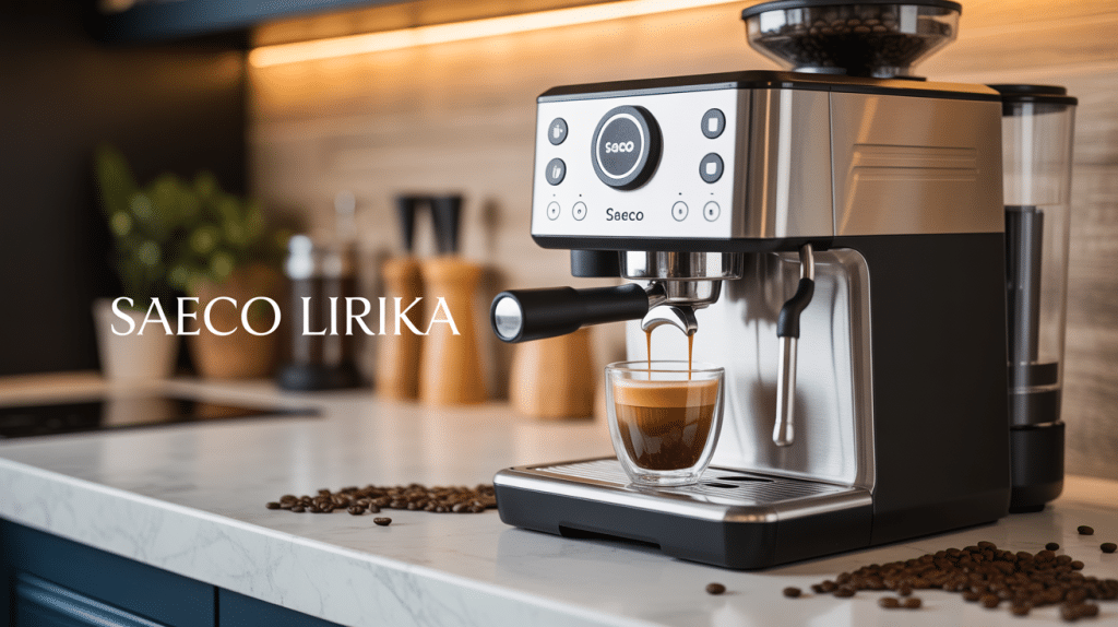 saeco lirika machine à café inox espresso moderne