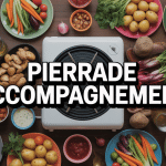 table pierrade accompagnement légumes sauces ambiance chaleureuse