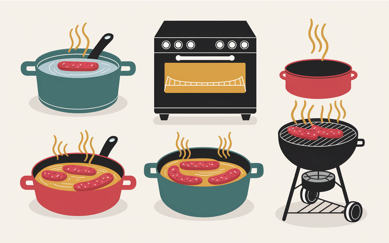 saucisse de montbéliard cuisson eau four vapeur barbecue