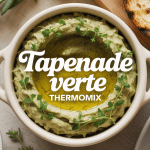 tapenade verte thermomix vue dessus bol crème