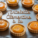 Plateau de tartelettes clementine individuelles brillantes