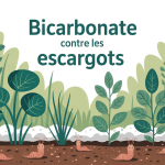 bicarbonate de soude contre les escargots barrière jardin