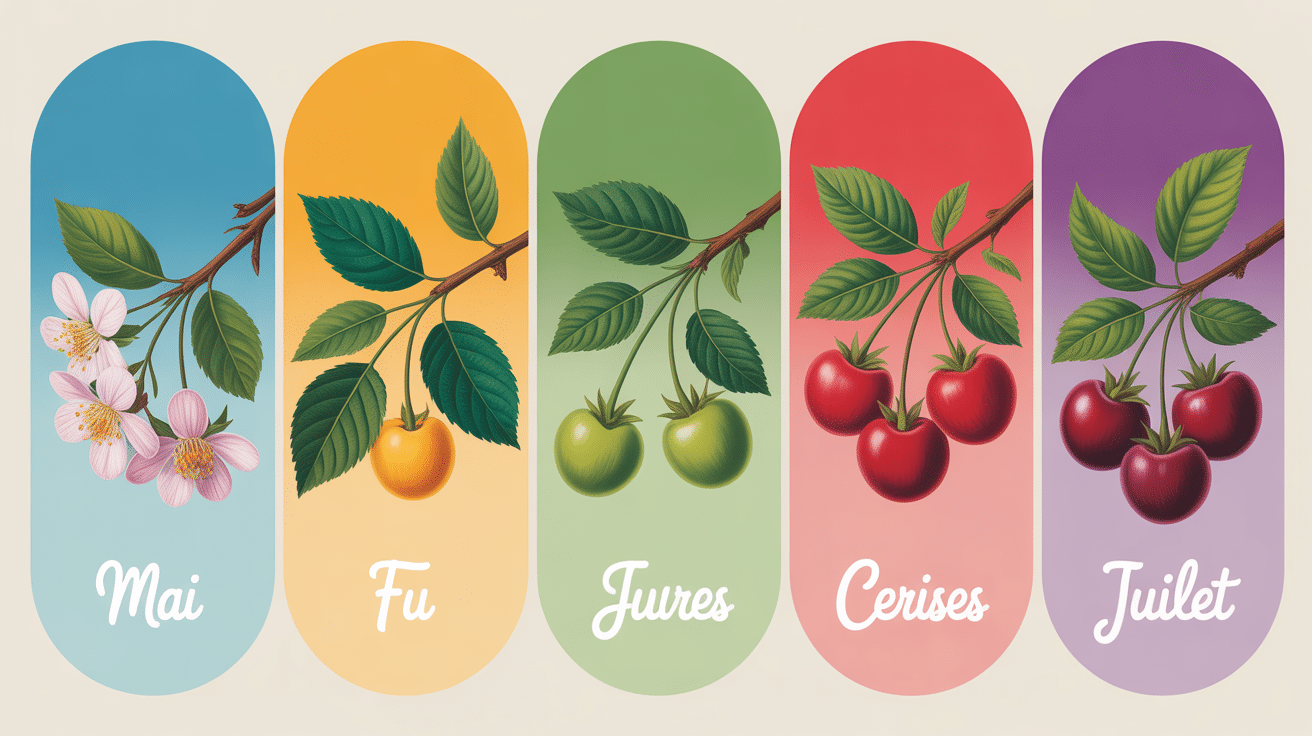 Calendrier récolte variété cerise saison