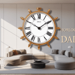 Horloge Dali fondante dans salon moderne