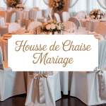 housse de chaise mariage salle élégante