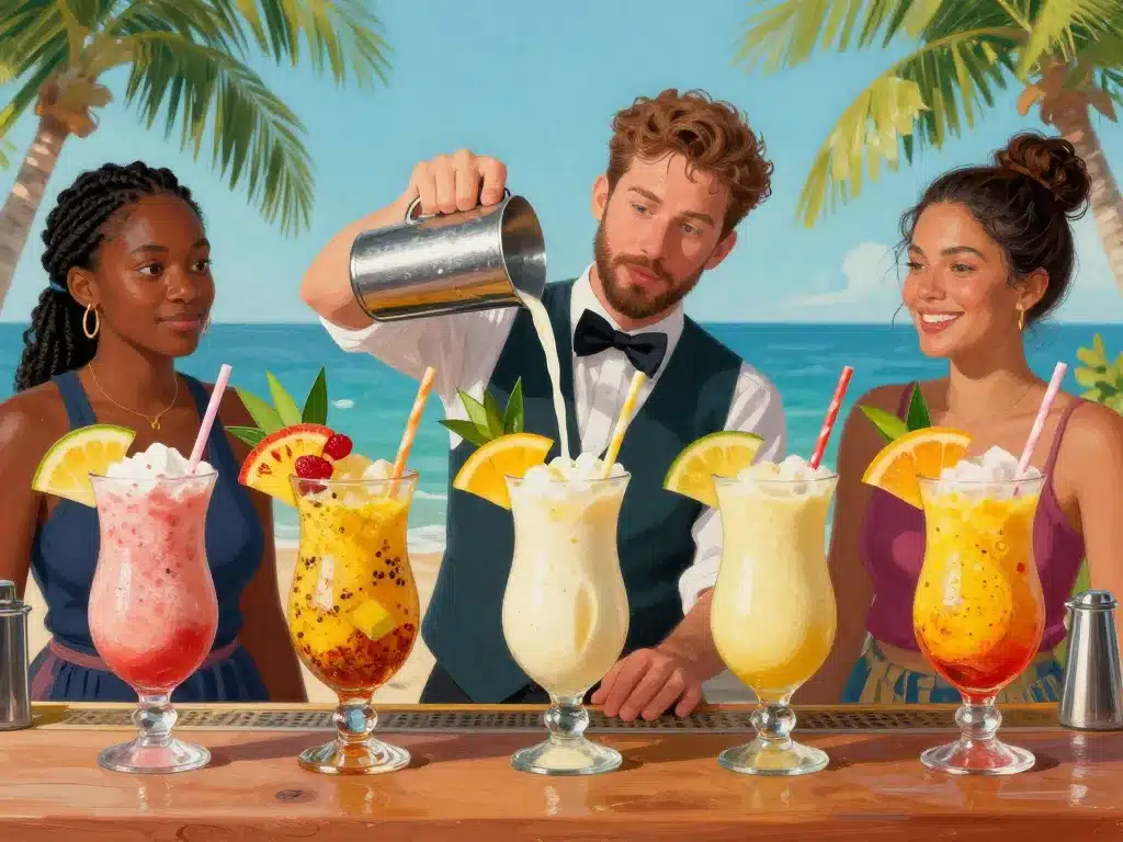 Vrai recette piña colada présentation personnalisée barman