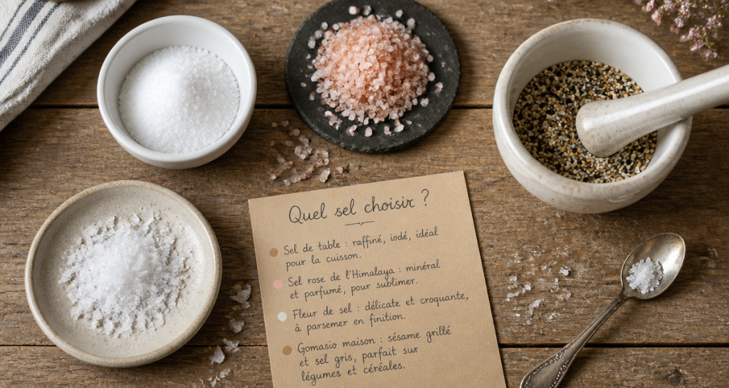 meilleur sel pour la sante table himalaya fleur gomasio