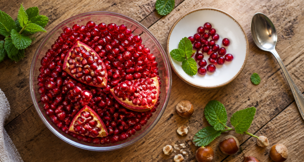 peut on manger les pepins de la grenade salade grains