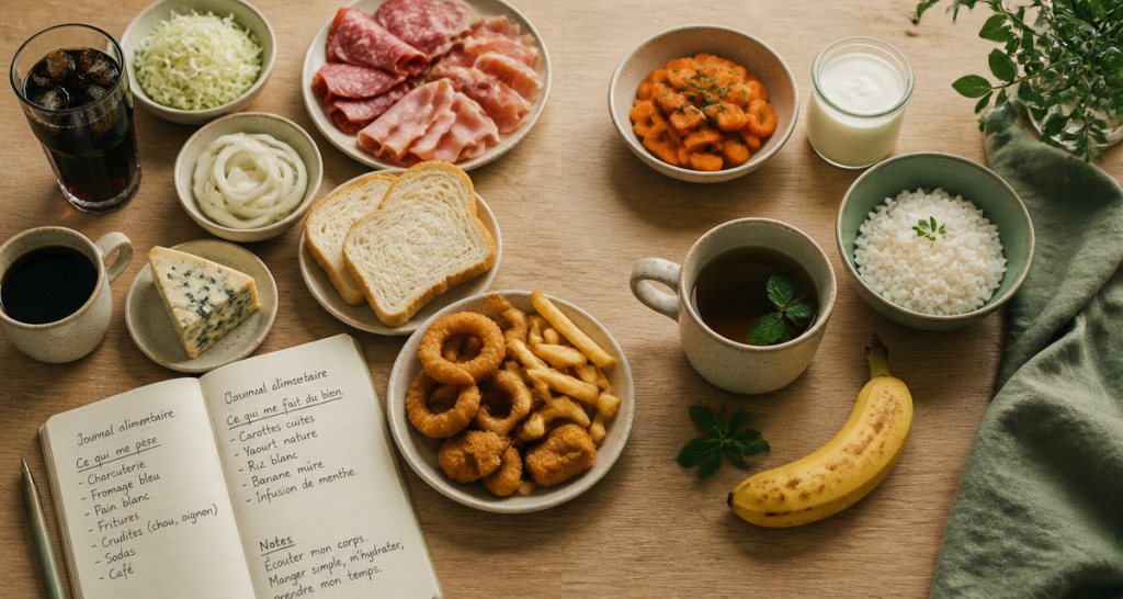 probleme de digestion aliments a eviter sur table