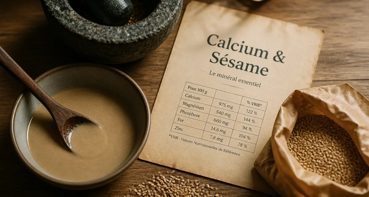 Bienfaits des graines de sesame : calcium et absorption optimisée