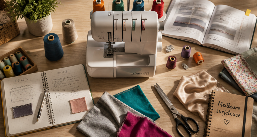 meilleure surjeteuse sur plan de travail avec accessoires