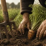 Quand recolter les carottes : enlever la terre sans briser les racines