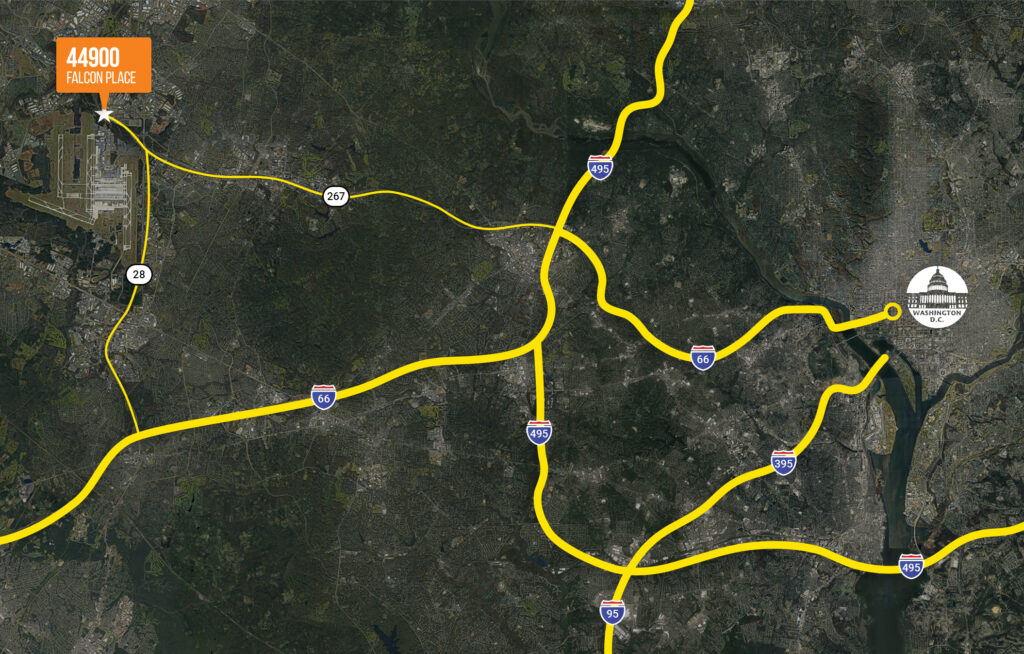 Offering Memorandum location map highlighting nearby highways and landmarks.