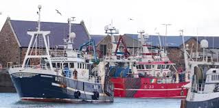 Fishing boats Image of fishing boats in port at a fishing village.
