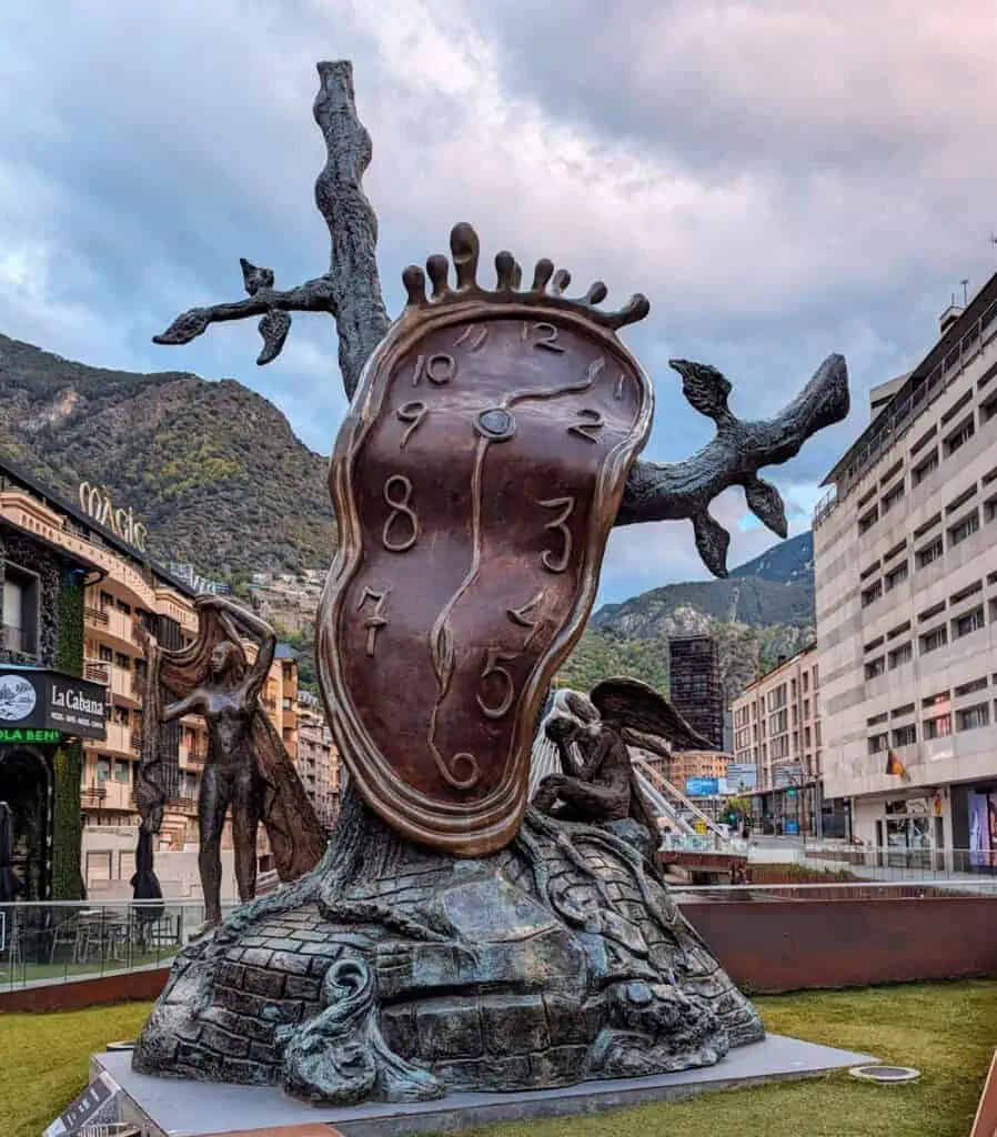 La Noblesse du Temps - Sculpture by Salvador Dali in the centre of Andorra La Vella
