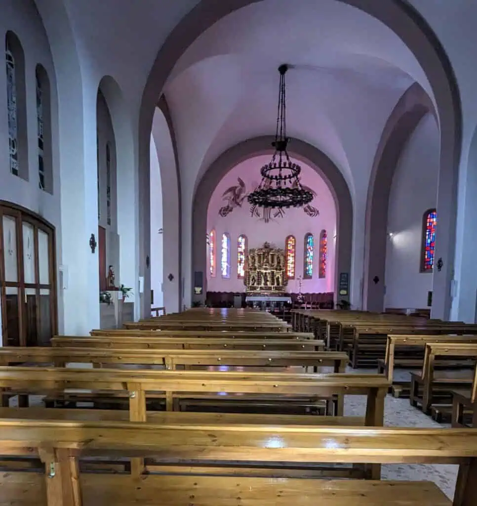 Inside the modernised Església de Sant Esteve in the centre of Andorra La Vella