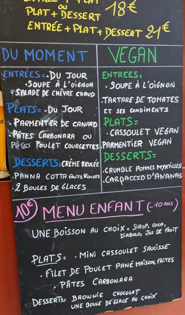 menu carcasonne cafe de la comedie