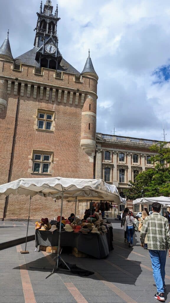 open air market near the tourist information