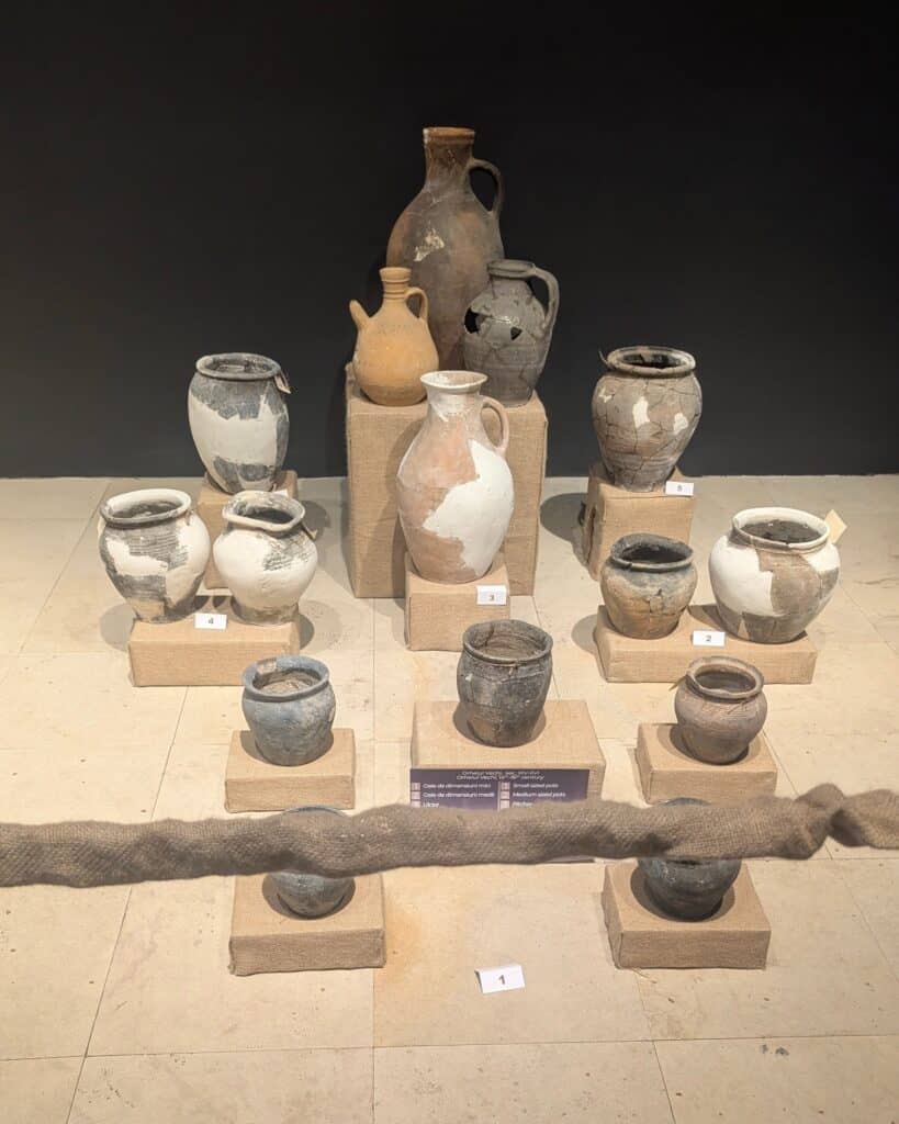 New Medieval Archaeology Museum old orhei moldova pots